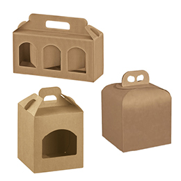 Boites carton avec poignée